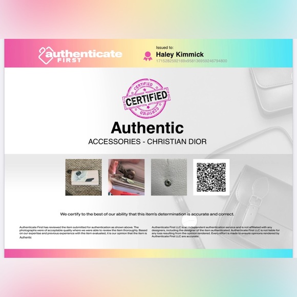 Authenticated Dior Diorissimo Voyaguer Leather Wallet With Chain And Charm - Picture 16 of 16